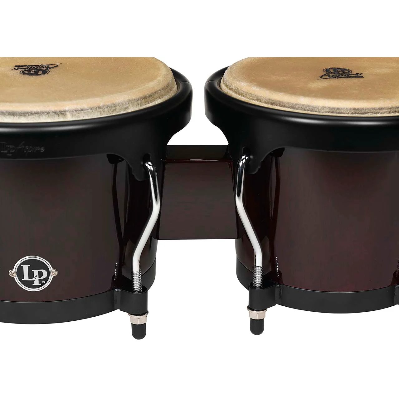 LP Aspire Bongos Dark Wood Front