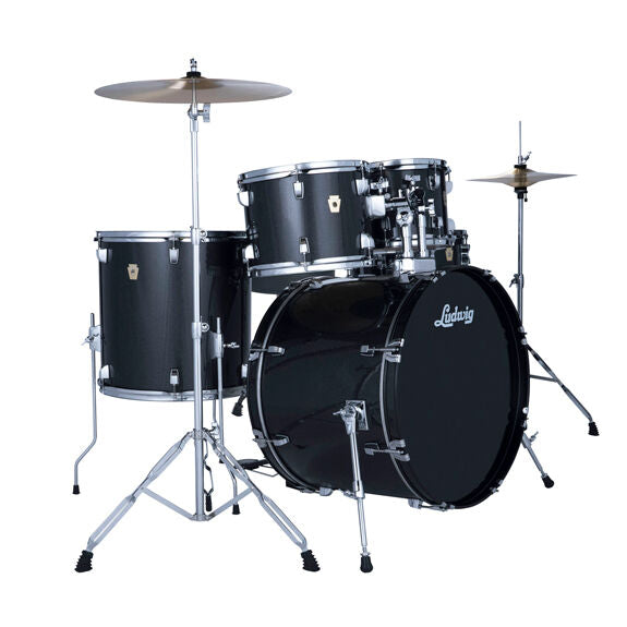Ludwig Accent 5pc Drum Set - 22" Bass Drum - Moon Dust Finish