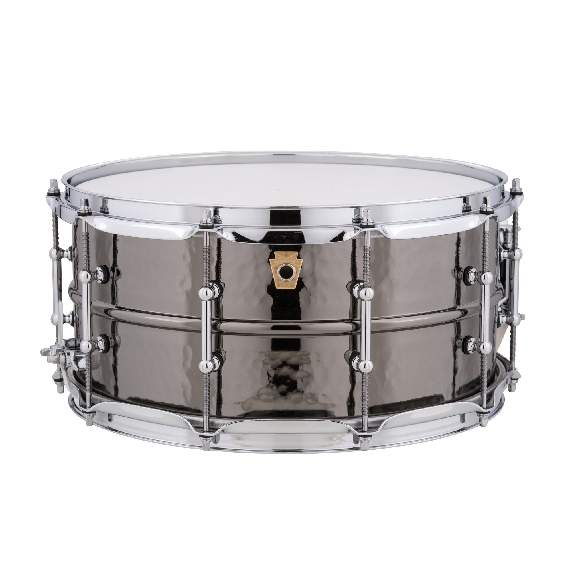 ラディック Ludwig ステア 14×5 ブラックビューティー ハンマード Ludwig Black Beauty Hammered Snare Drum with Tube Lugs - 14x6.5