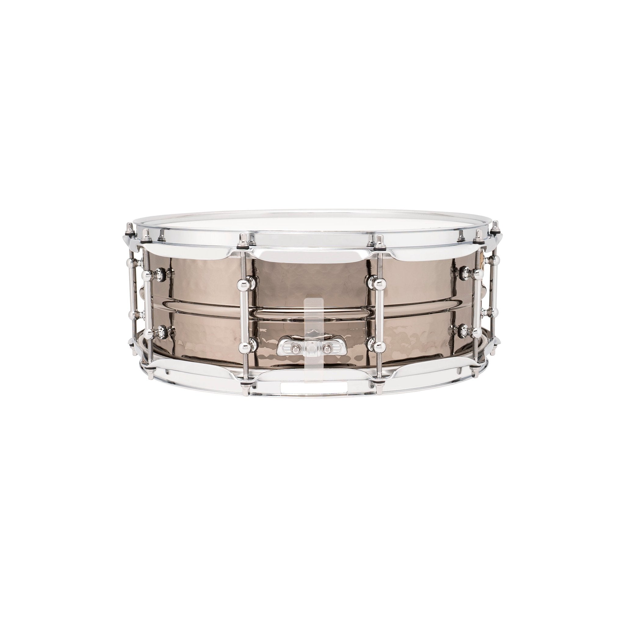 Ludwig Black Beauty Supraphonic Hammered Snare Drum with Tube Lugs - 14x5 LB416KT Butt Plate