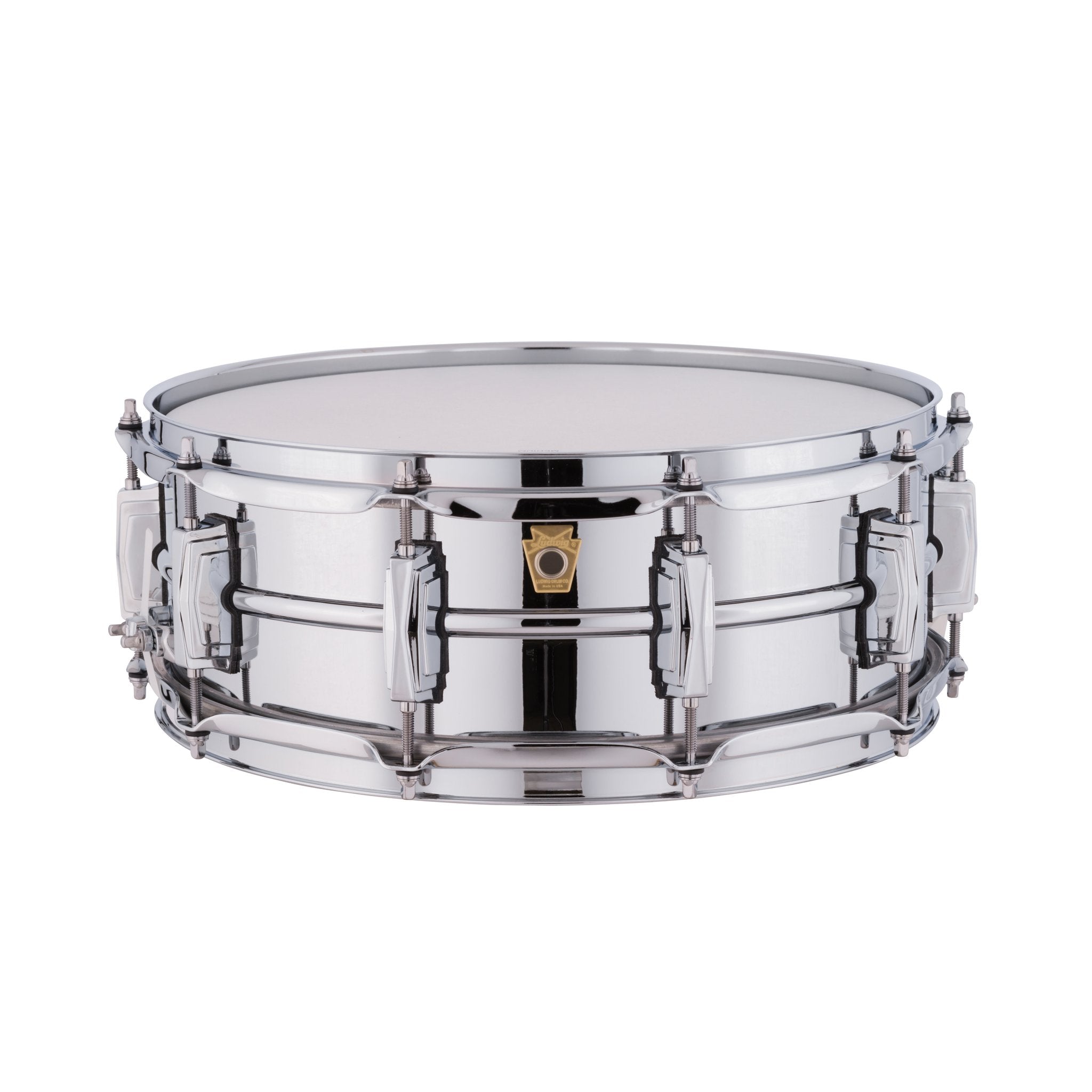 Ludwig Chrome Plated Aluminum Supraphonic Snare Drum - 14x5 LM400