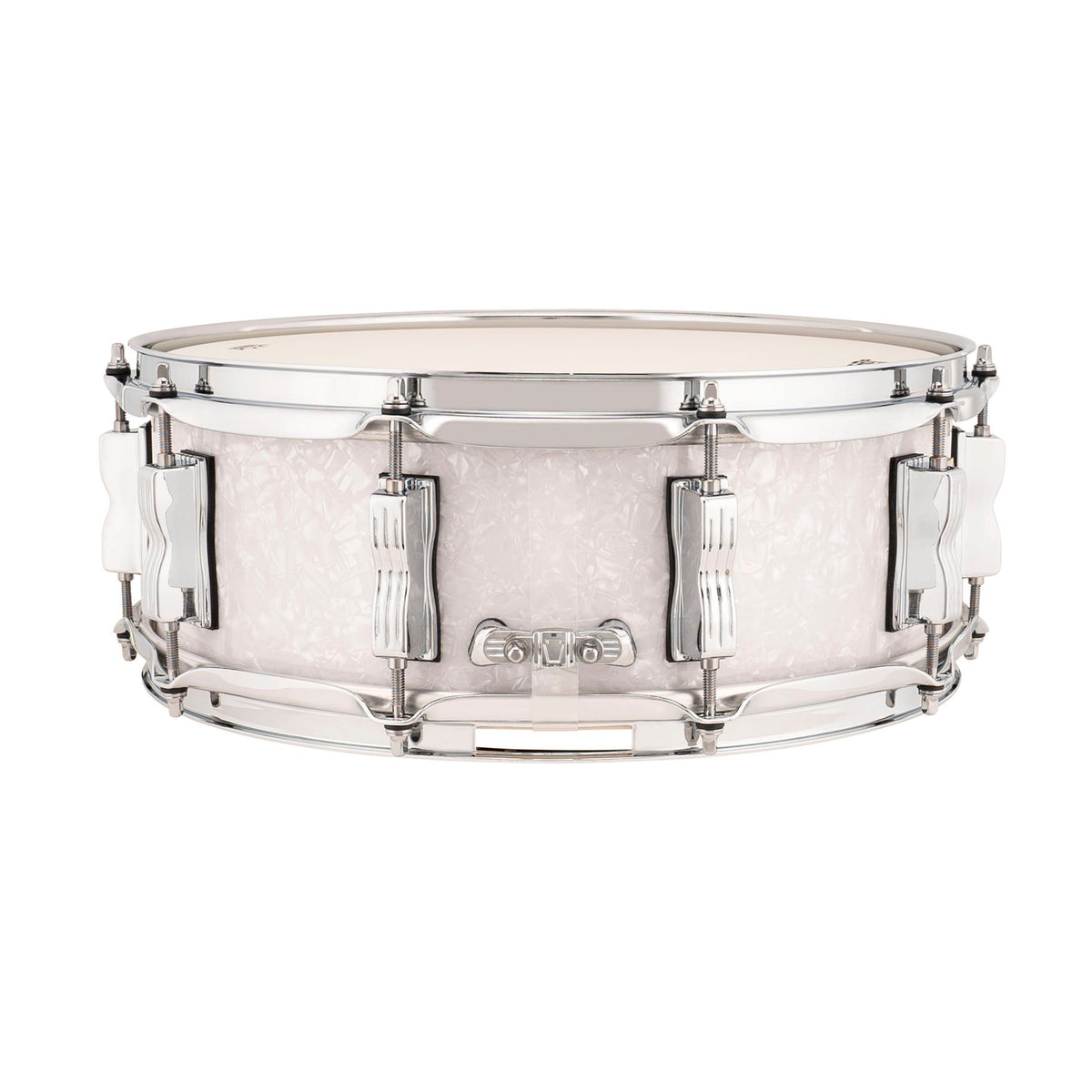 Ludwig Classic Maple Snare Drum - White Marine Pearl - 14x5 LS401XX0P Butt Plate