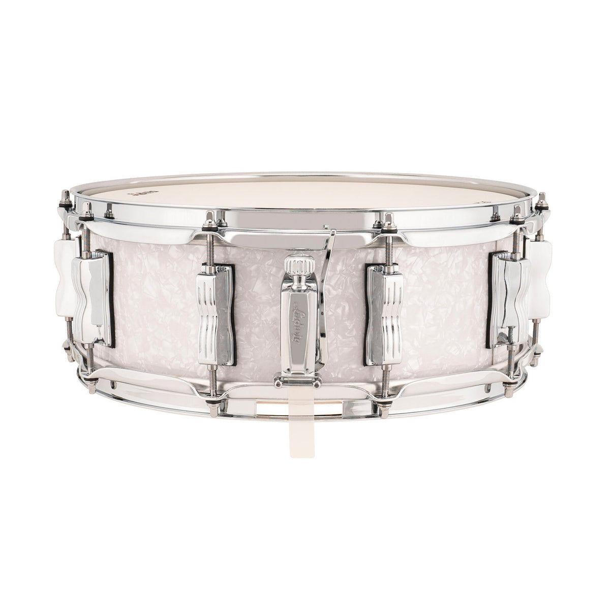 Ludwig Classic Maple Snare Drum - White Marine Pearl - 14x5 LS401XX0P Throw Off
