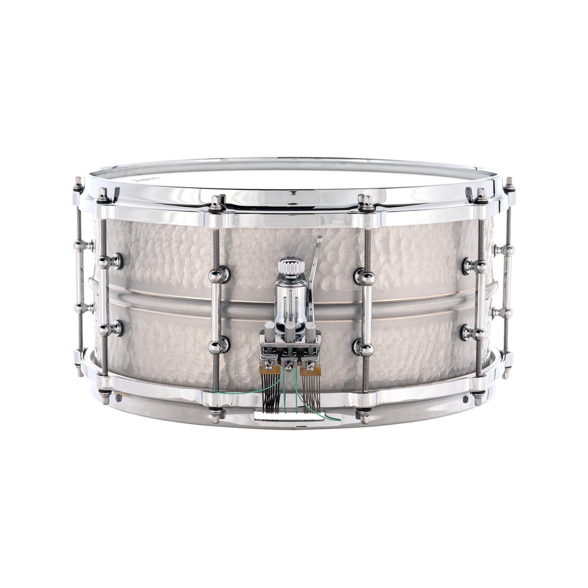 Ludwig Hammered Aluminum Concert Snare Drum - 14" x 6.5" - Image 2