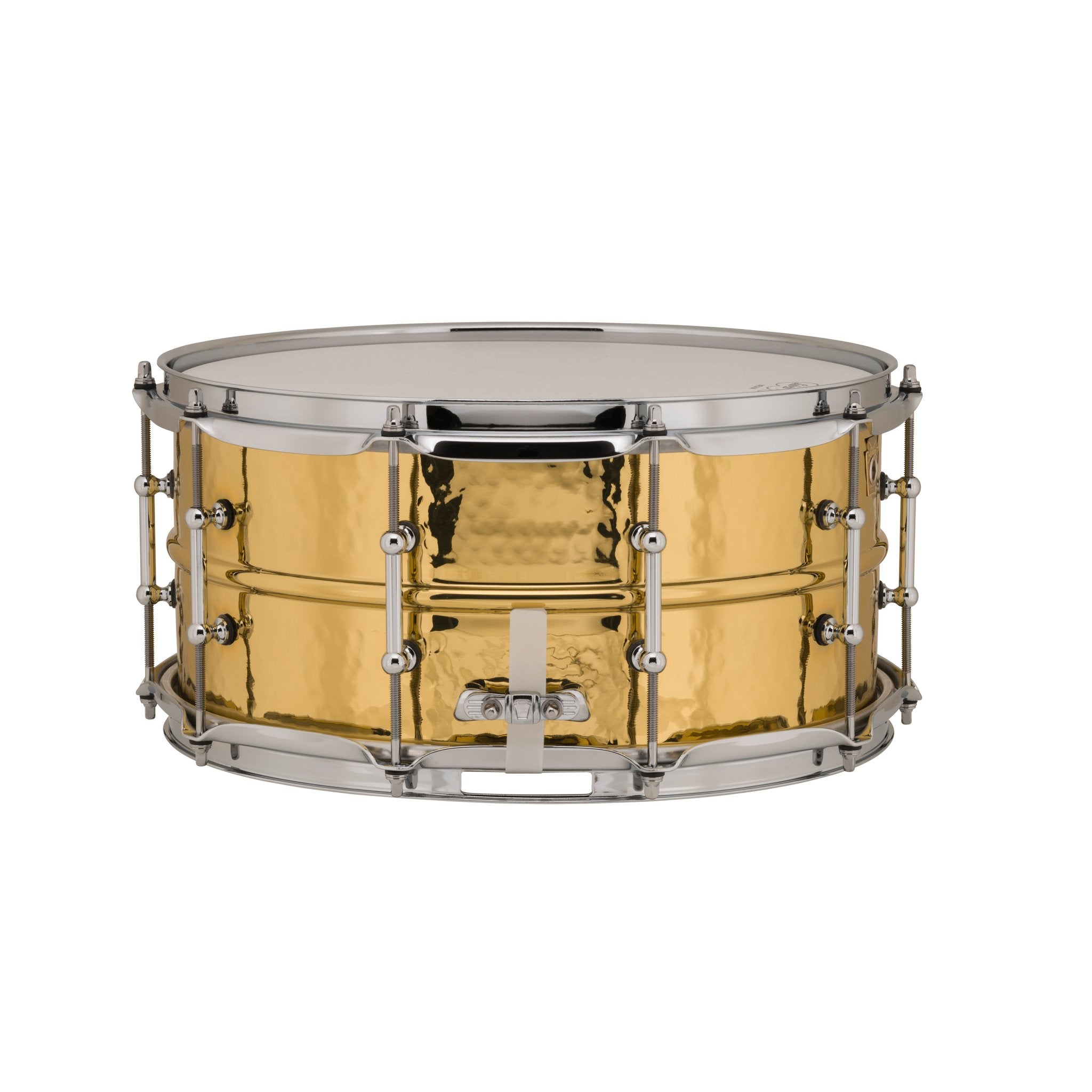 Ludwig Hammered Brass Snare Drum - 14x6.5 LB422BKT Butt Plate