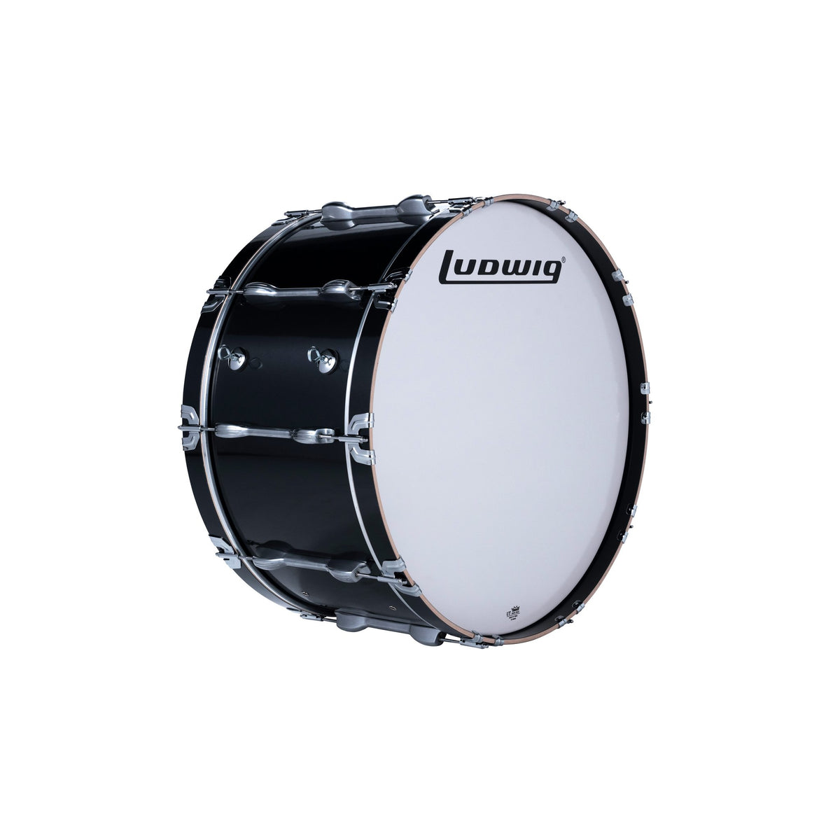 Ludwig Ultimate 2 Marching Bass Drum - 28x14 Black eye hooks