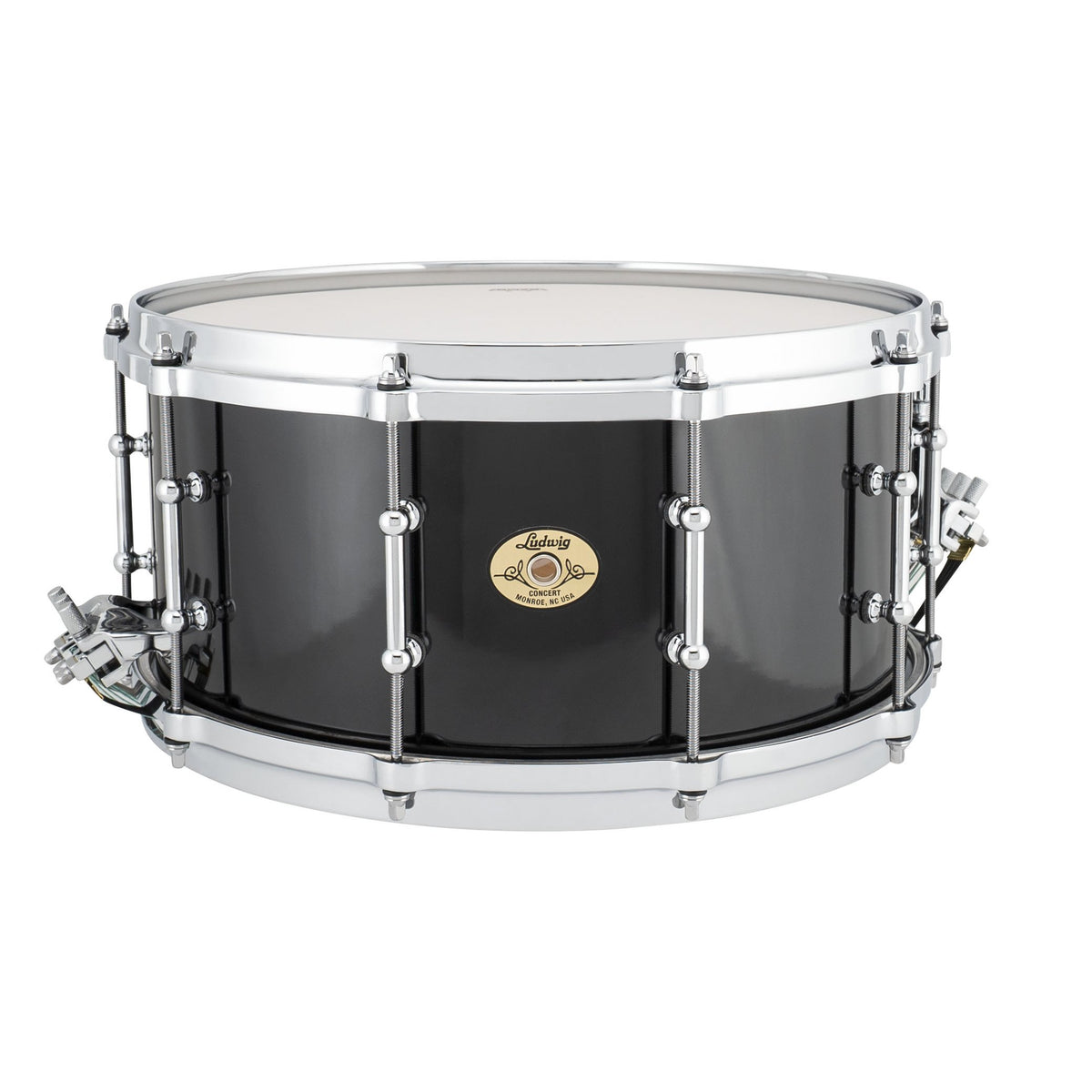 Ludwig Maple Concert Snare Drum - 14" x 6.5" - Black Cortex - Image 1
