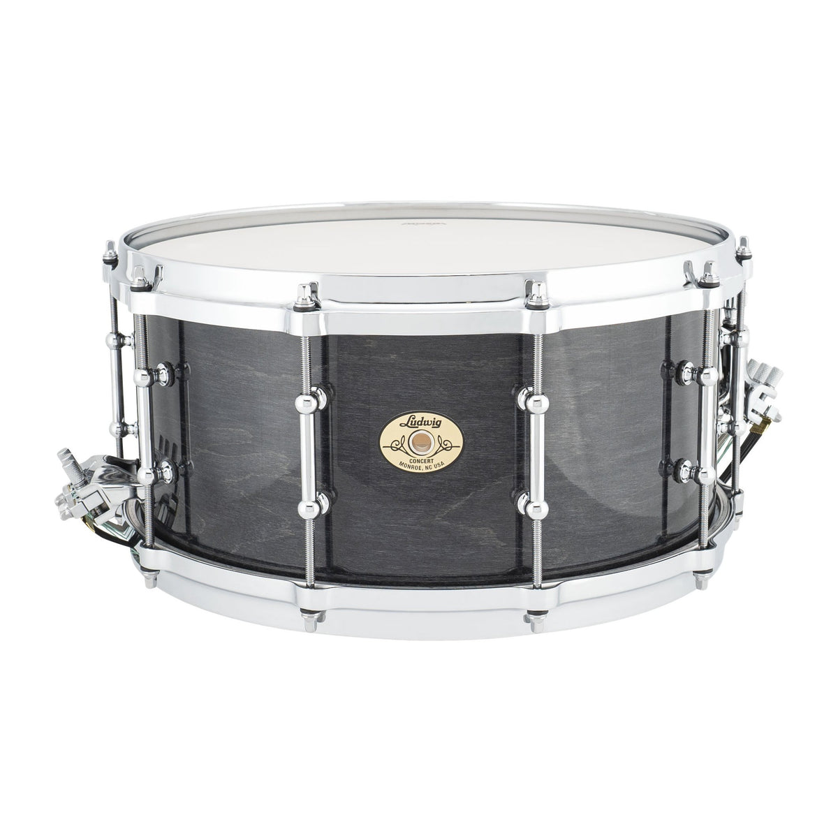 Ludwig Maple Concert Snare Drum - 14" x 6.5" - Charcoal - Image 1