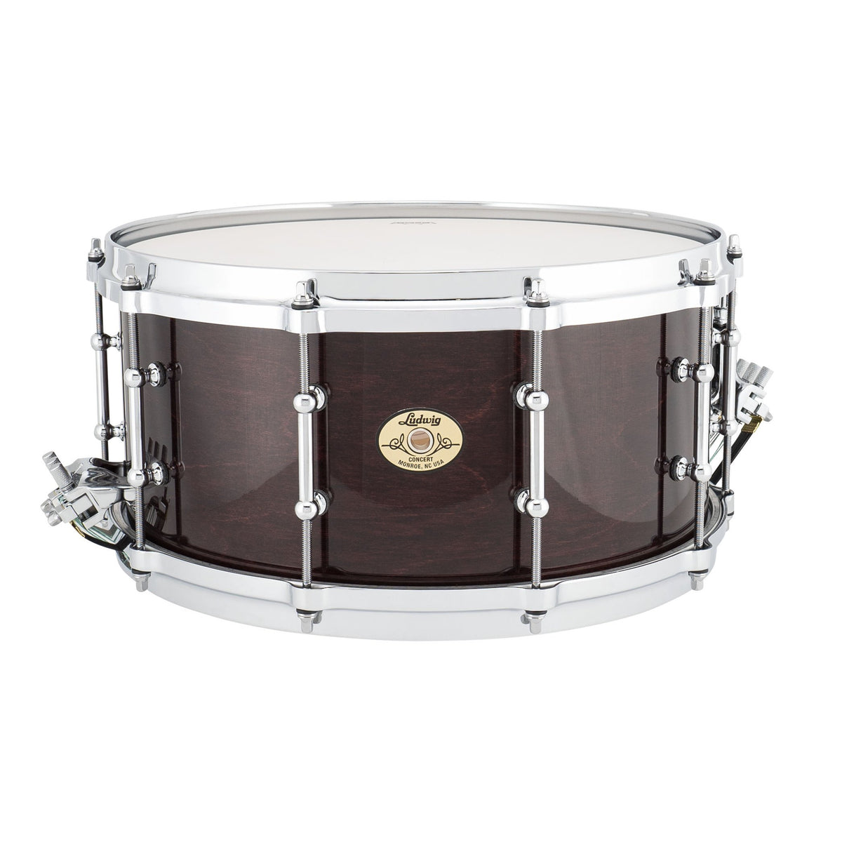 Ludwig Maple Concert Snare Drum - 14" x 6.5" - Mahogany - Image 1