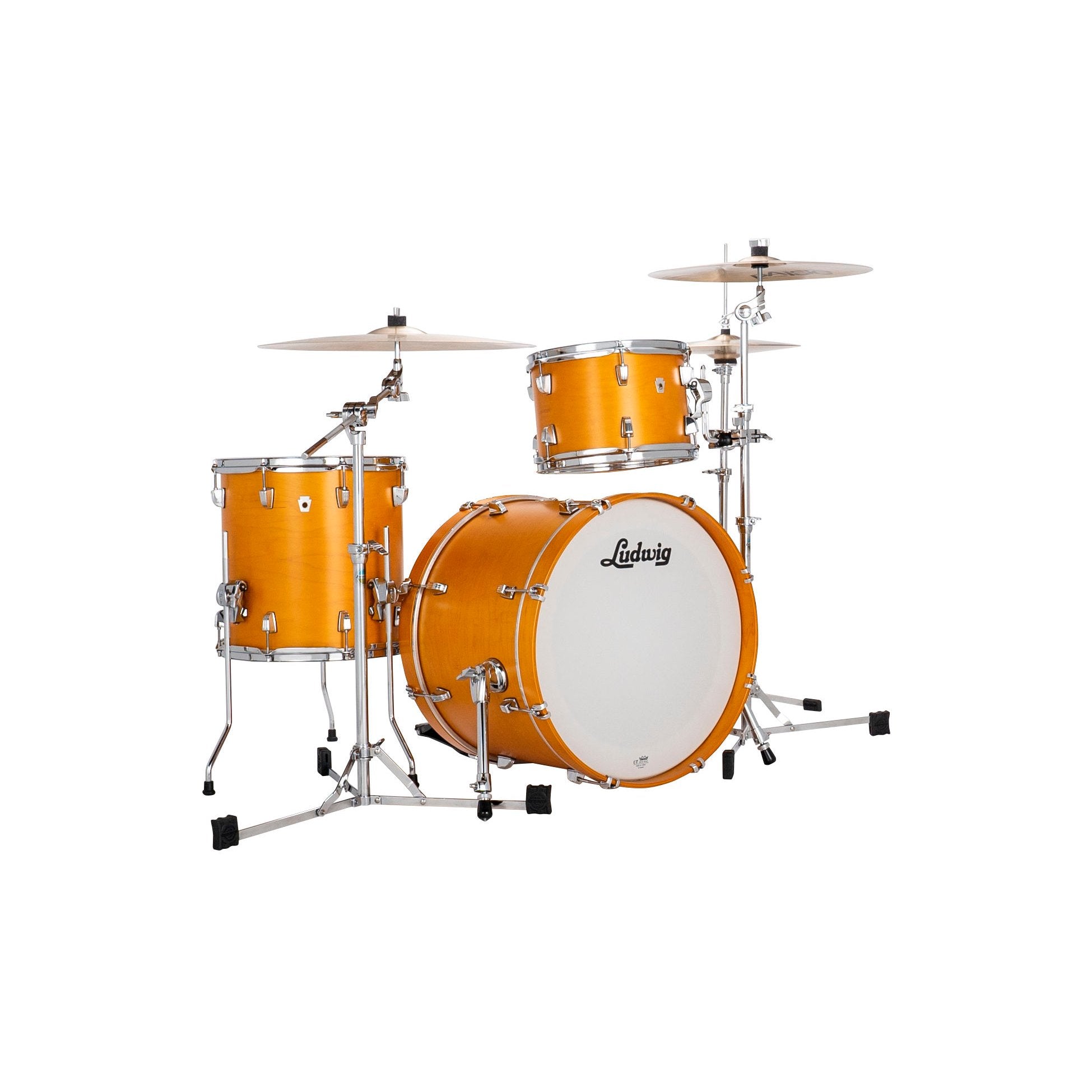 Ludwig NeuSonic Downbeat 3-piece Drum Set Shell Pack - Satin Golden Slumbers - Image 1