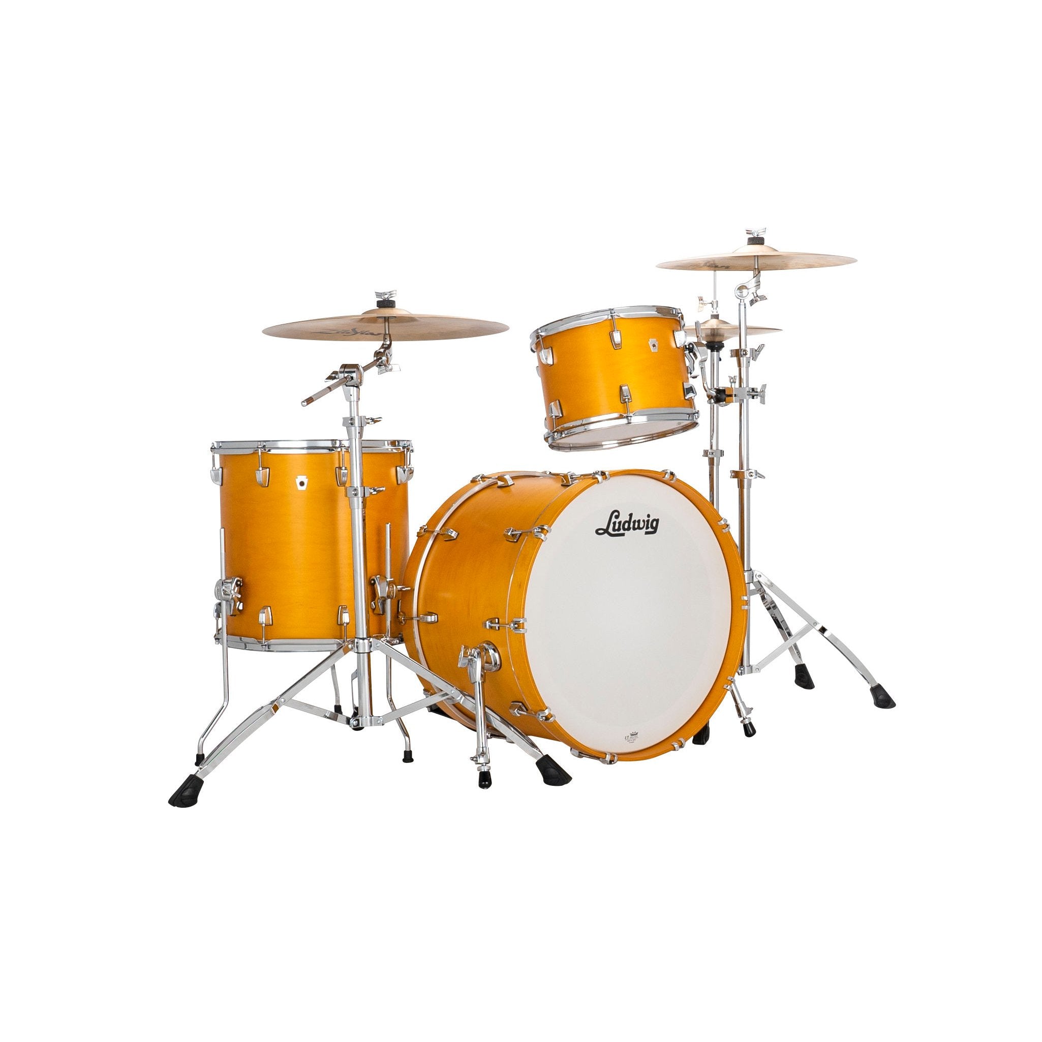 Ludwig NeuSonic Fab 3-piece Drum Set Shell Pack - Satin Golden Slumbers - Image 1