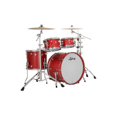 Ludwig NeuSonic Mod 4-piece Drum Set Shell Pack - Satin Diablo Red - Image 1