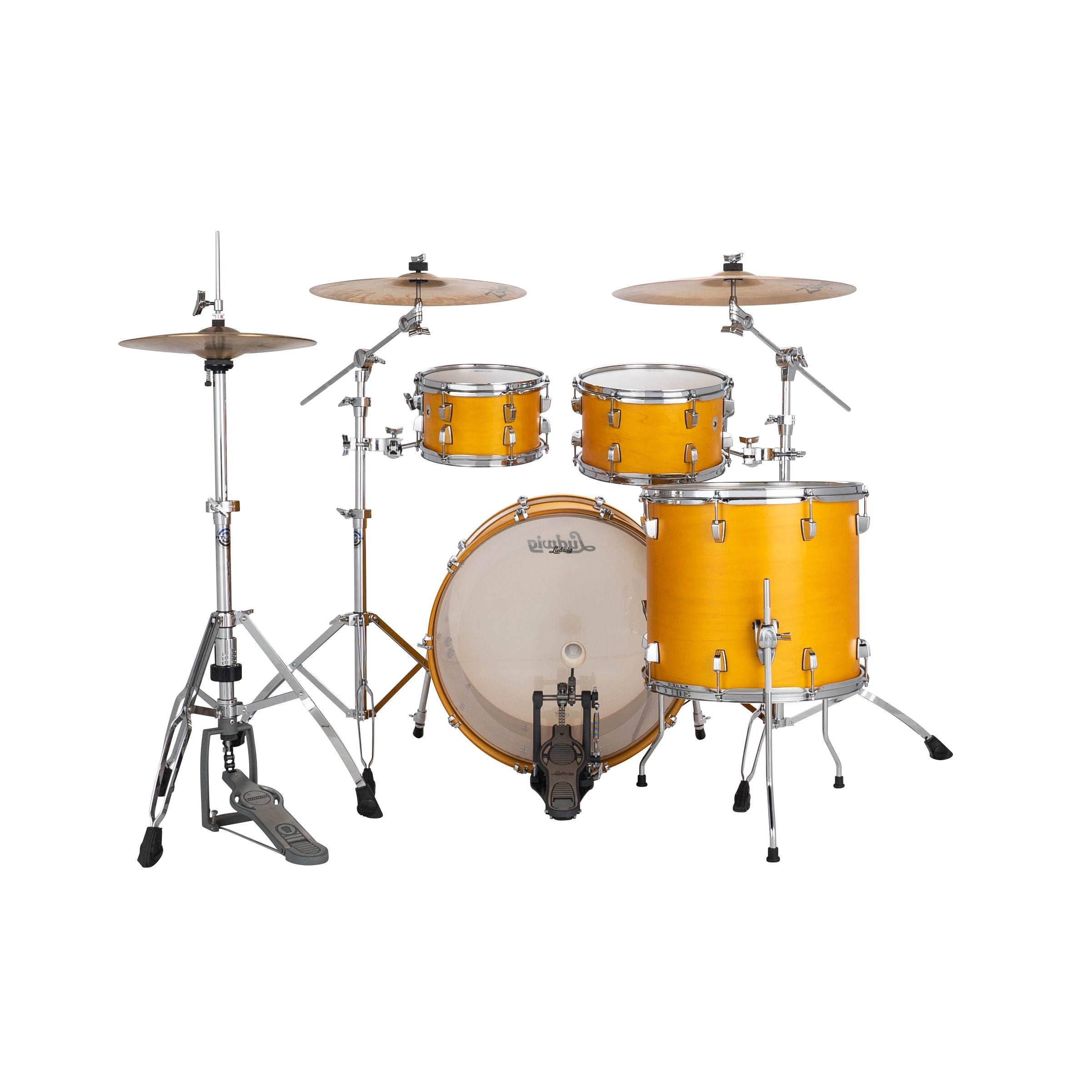 Ludwig NeuSonic Mod 4-piece Drum Set Shell Pack - Satin Golden Slumbers - Image 3