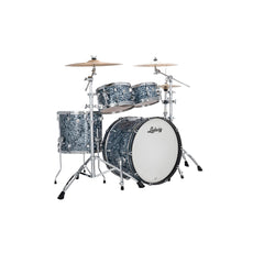 Ludwig NeuSonic Mod 4-piece Drum Set Shell Pack - Steel Blue Pearl - Image 1