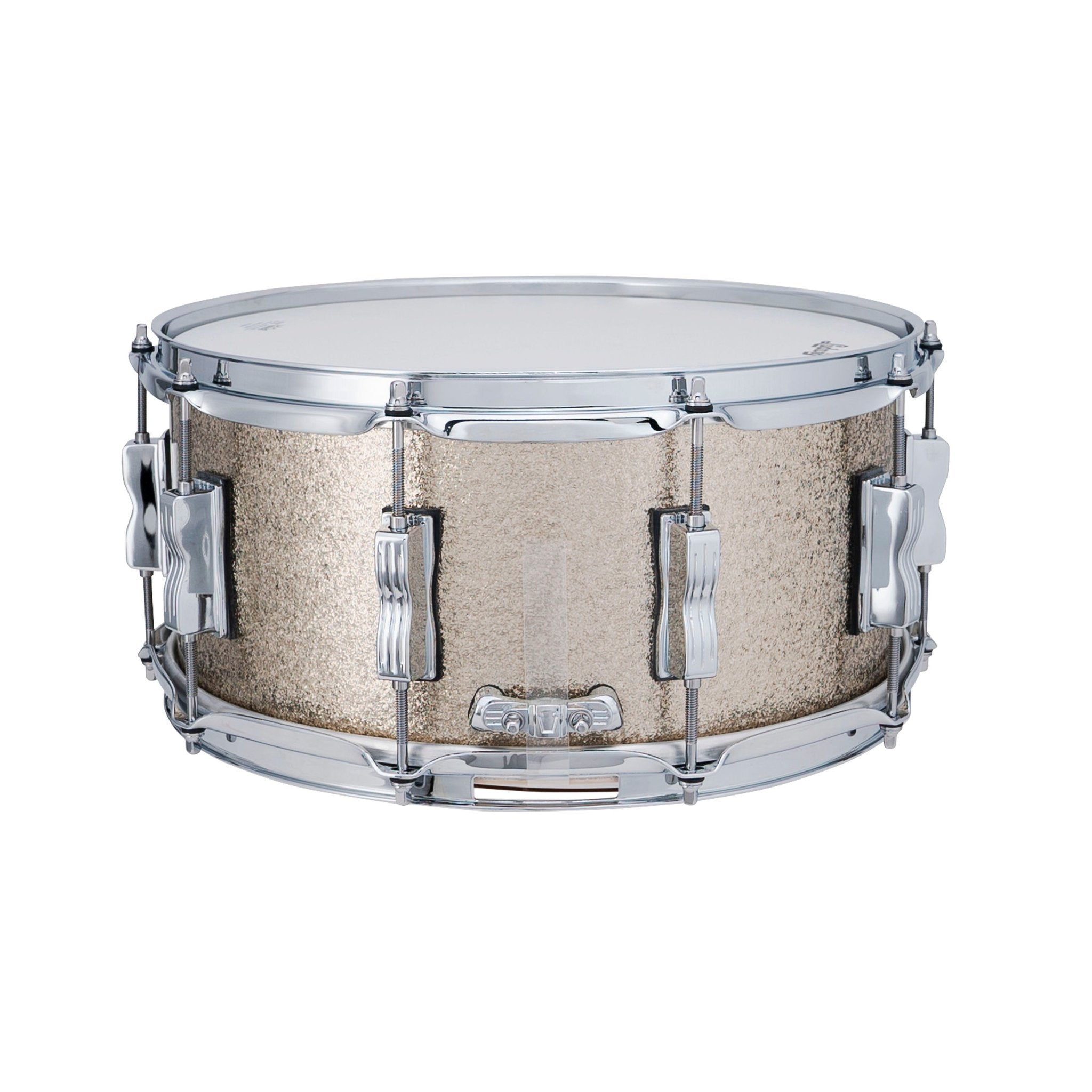 Ludwig NeuSonic Snare Drum Titanium Silver Sparkle - 14x6.5 LSN364XXS1 Butt Plate