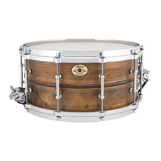 Ludwig Raw Copper Concert Snare Drum - 14" x 6.5" - Image 1
