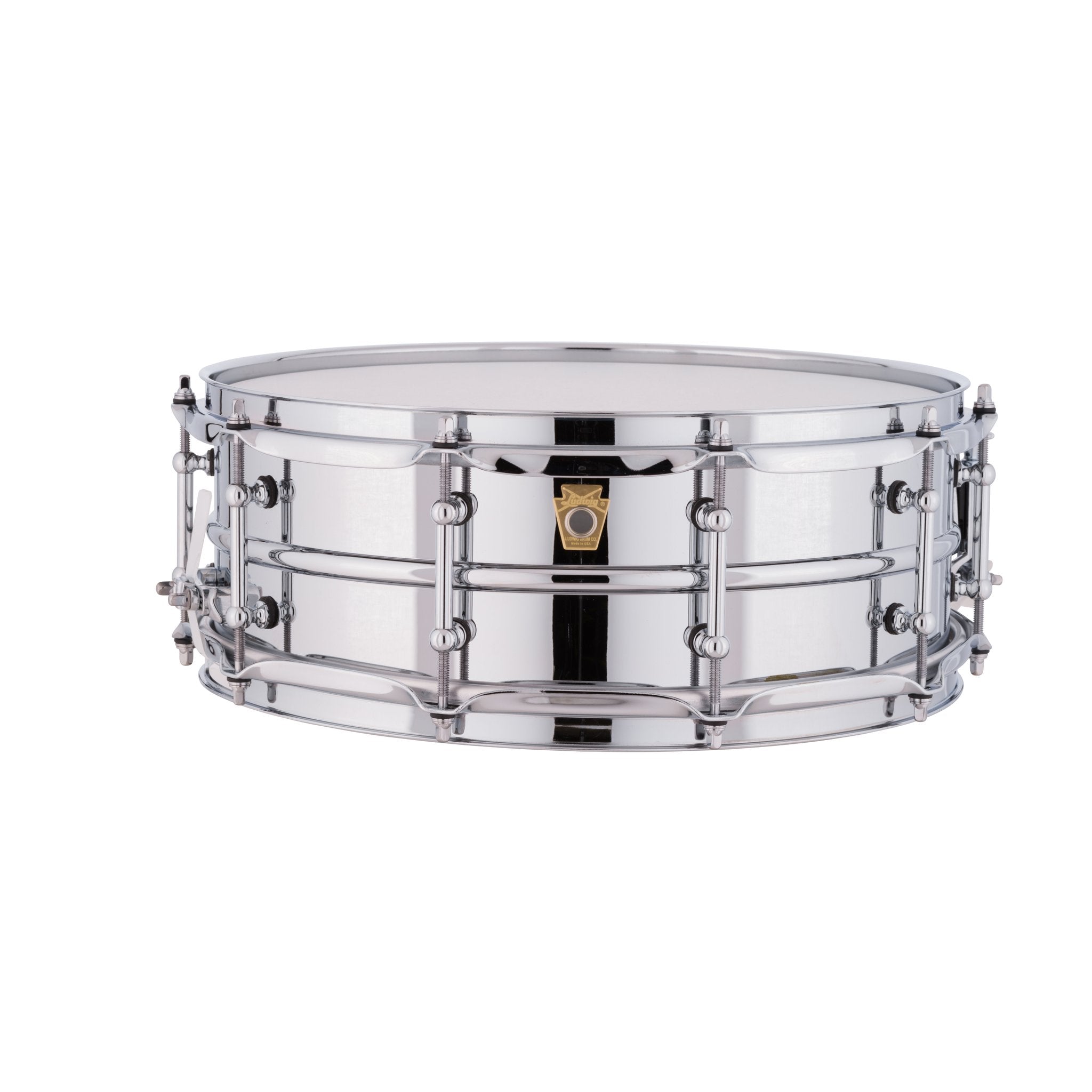 Ludwig Supraphonic Chrome Plated Aluminum Snare Drum with Tube