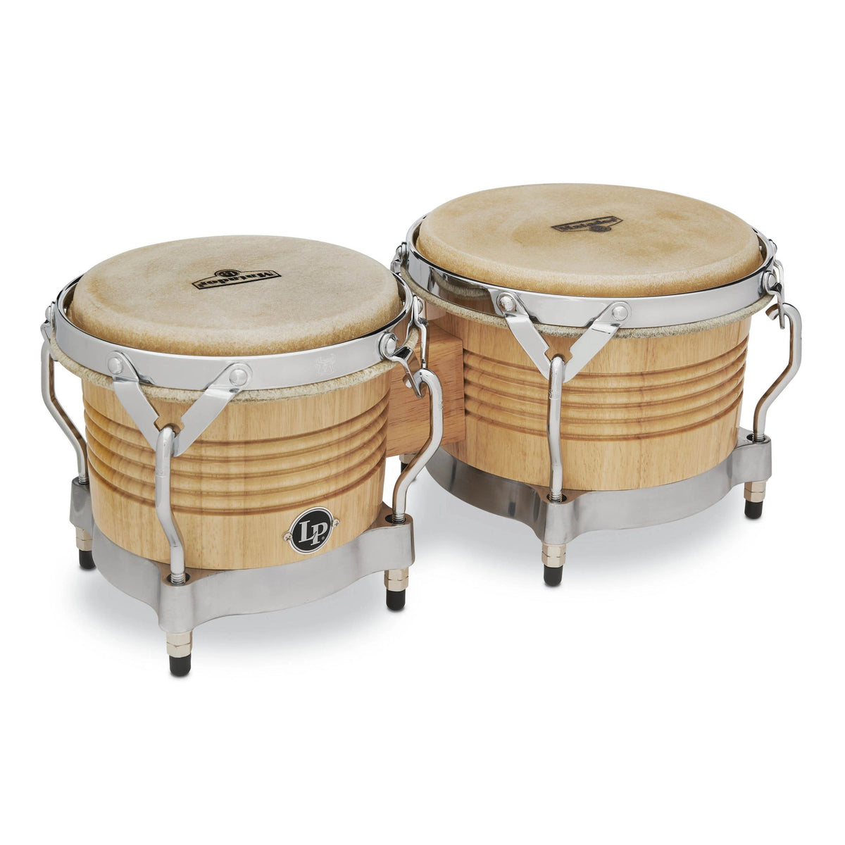 LP Matador Bongos Natural with Chrome Hardware M201-AWC