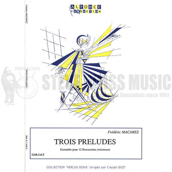 Macarez-Trois Preludes (SP)-V/X/1T/P