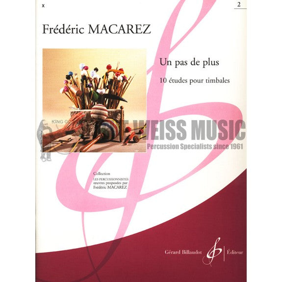 Macarez-Un pas de plus (10 Etudes for Timpani)