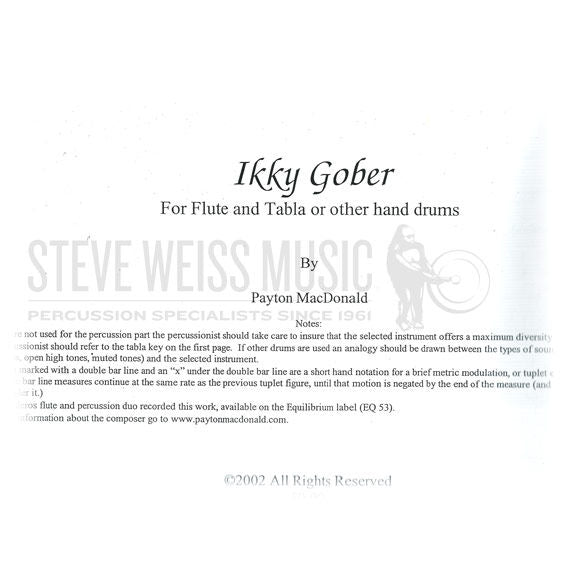 MacDonald-Ikky Gober (S)-Tabla/FL OS
