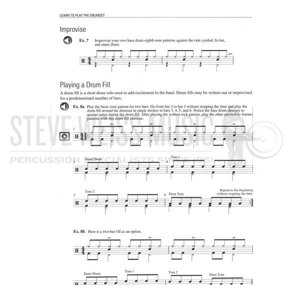 Magadini-Learn to Play the Drumset All-In-One Combo Pack (Online Audio & Video Access Included)