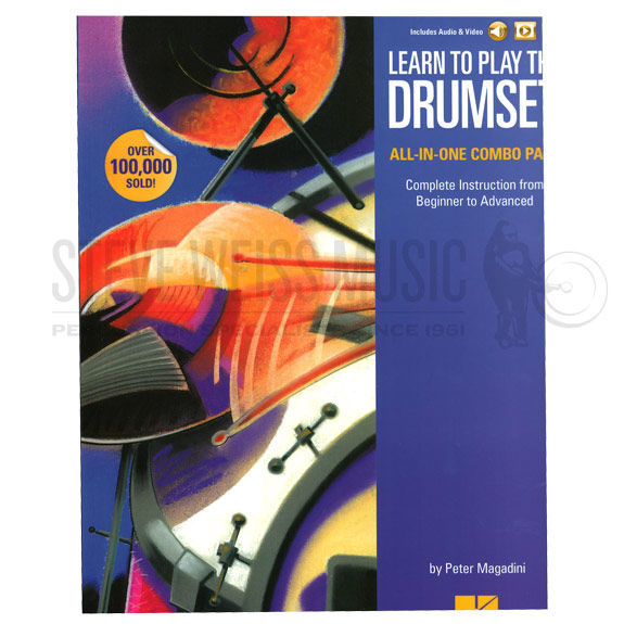Magadini-Learn to Play the Drumset All-In-One Combo Pack (Online Audio & Video Access Included)
