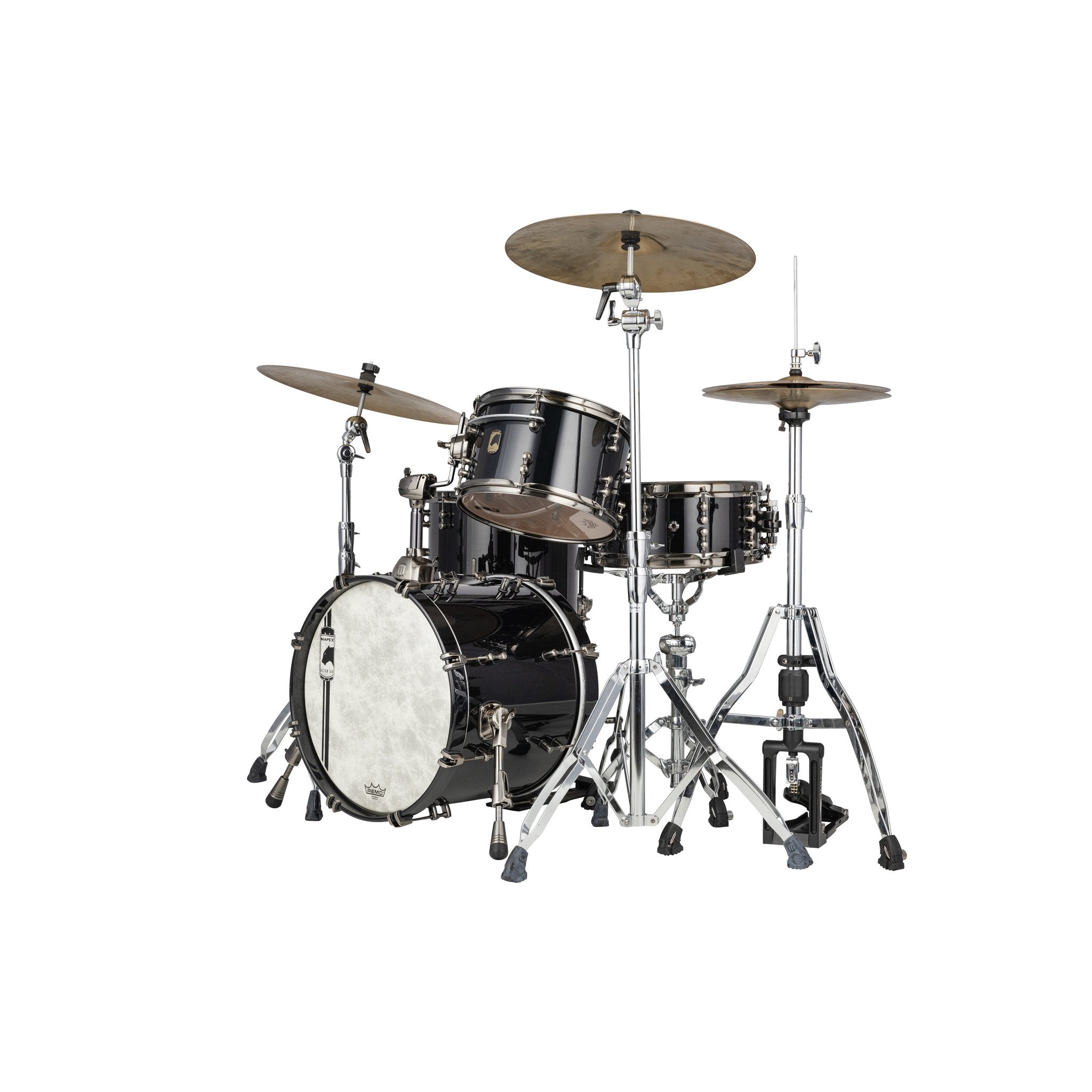 Mapex Black Panther Design Lab Cherry Bomb 3-Piece Shell Pack - 18" Bass Drum Left Angle