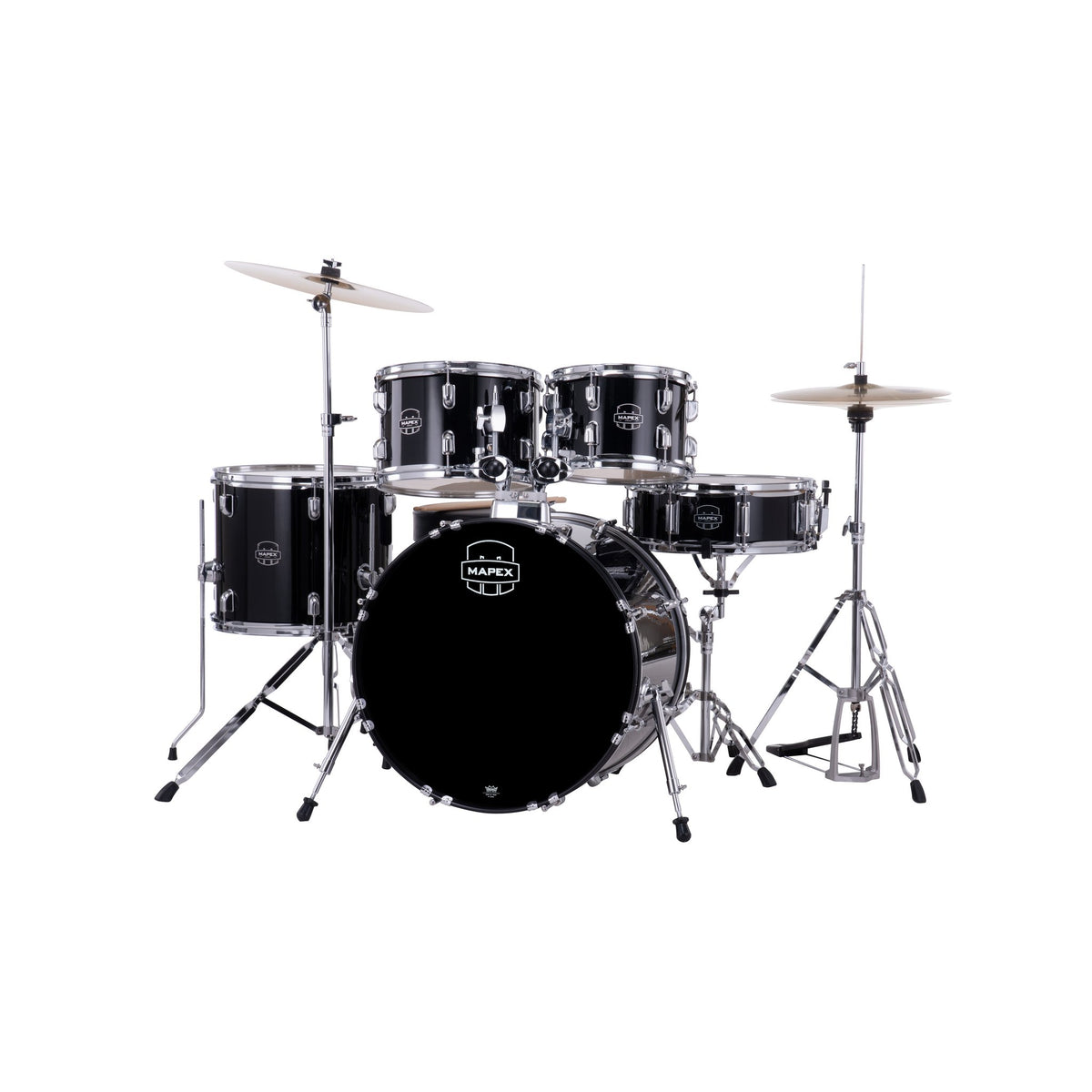 Mapex Comet Series 5-piece Drum Set - 20" Bass Drum - Black - Image 2