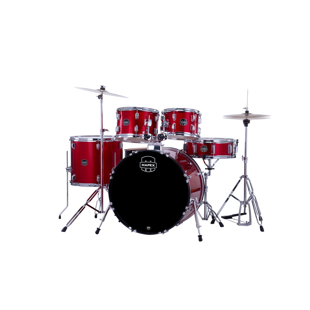 Mapex Comet Series 5-piece Drum Set - 22" Bass Drum - Infra Red - Image 2