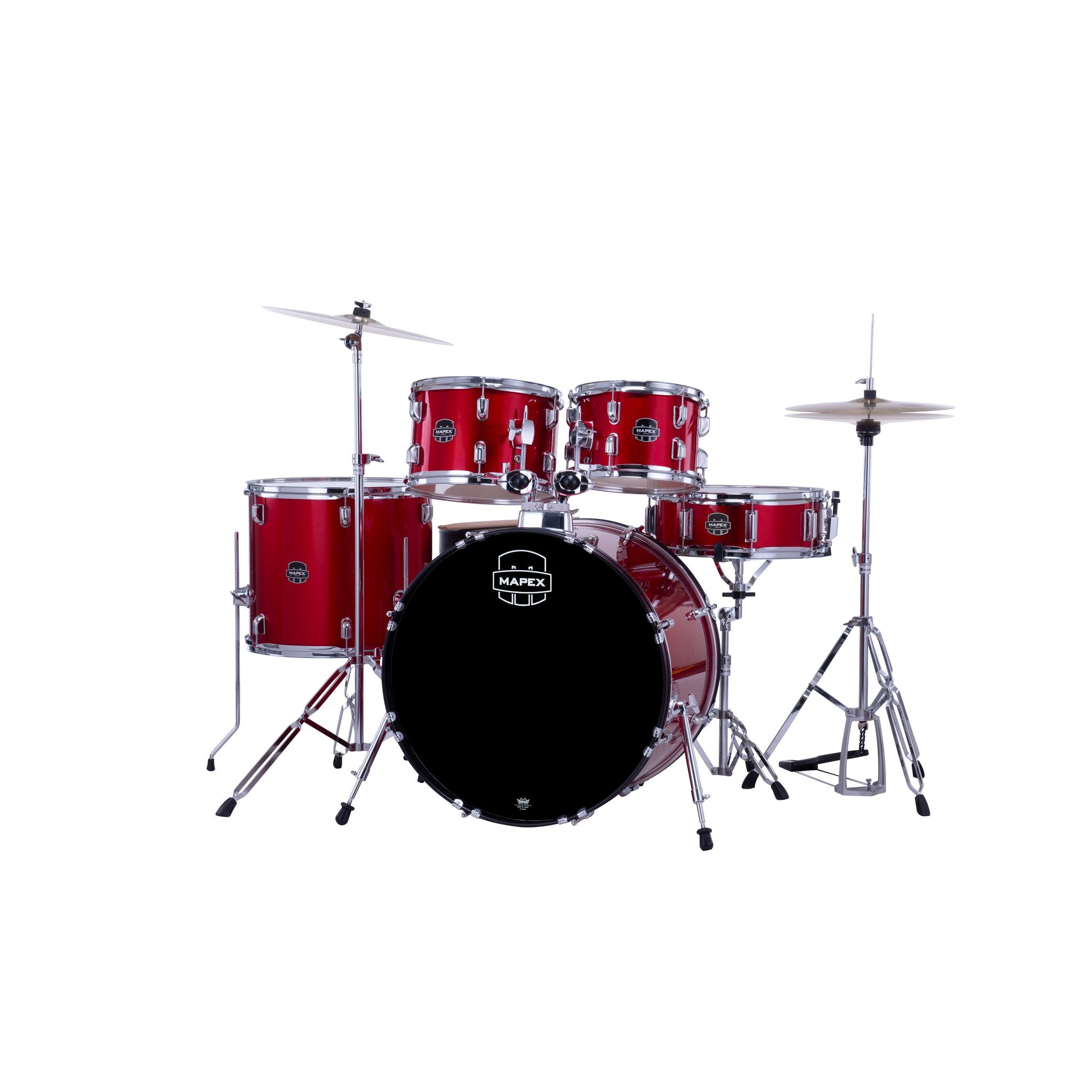 Mapex Comet Series 5-piece Drum Set - 22" Bass Drum - Infra Red - Image 2