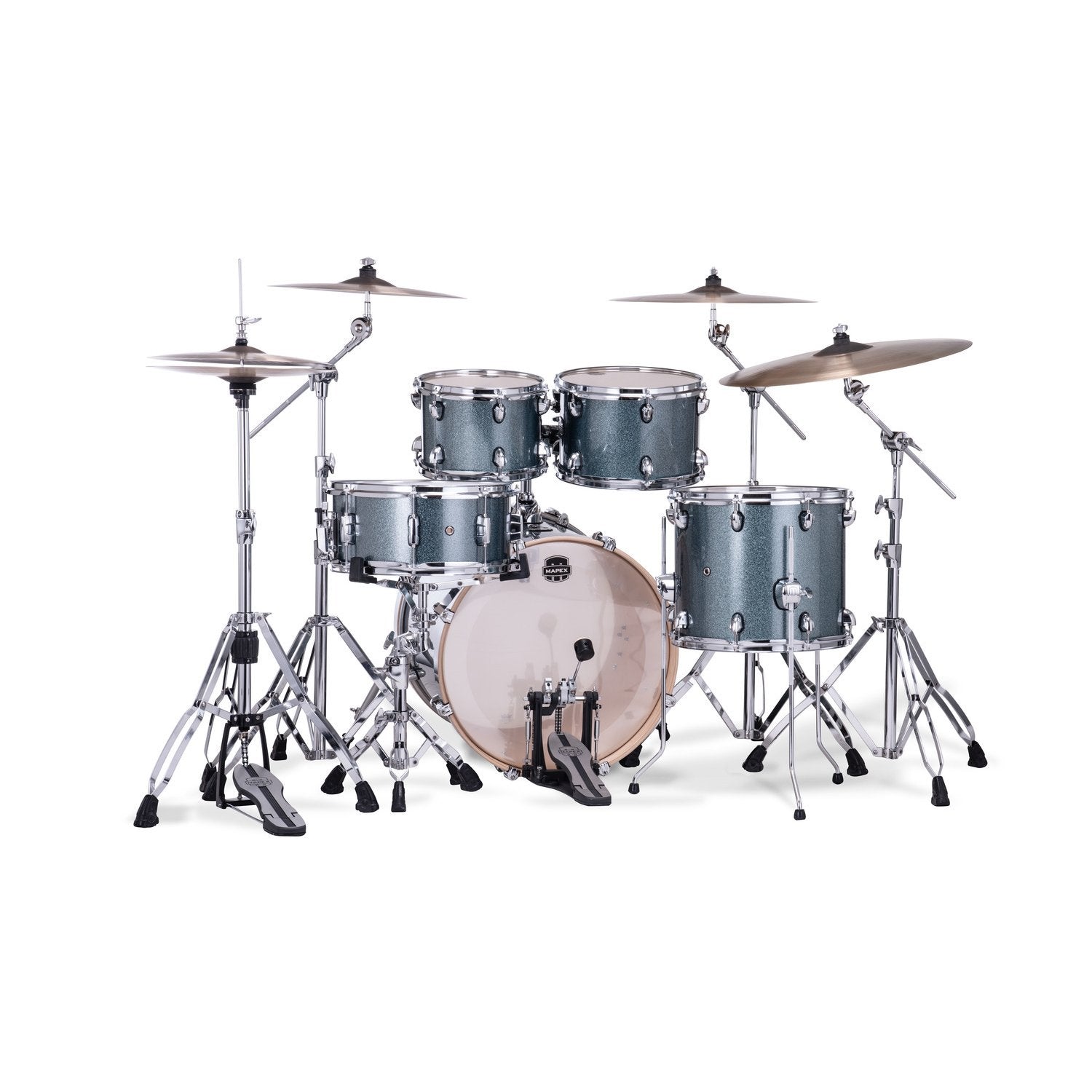 Mapex Mars Birch 5pc Fusion Shell Pack (20x10x12x14, 14x6.5) - Twilight Sparkle MPX-MA504SF-MI Rear