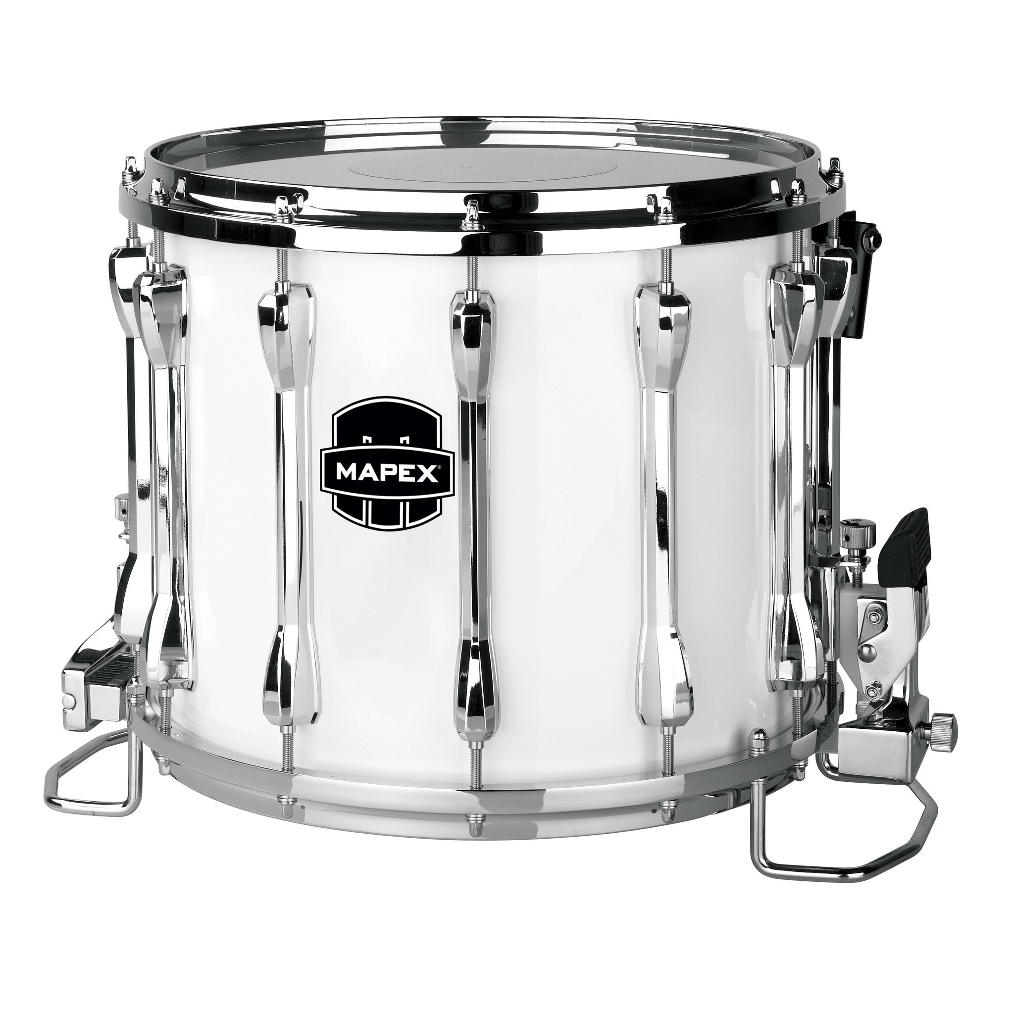 Mapex Qualifier Deluxe Marching Snare Drum - 14" x 12" - Gloss White