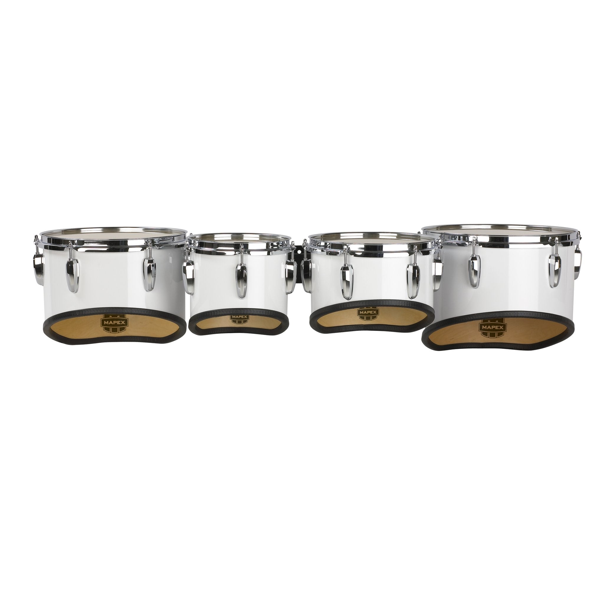 Mapex Qualifier Quad Marching Tenor Set - 8"/10"/12"/13" - Gloss White