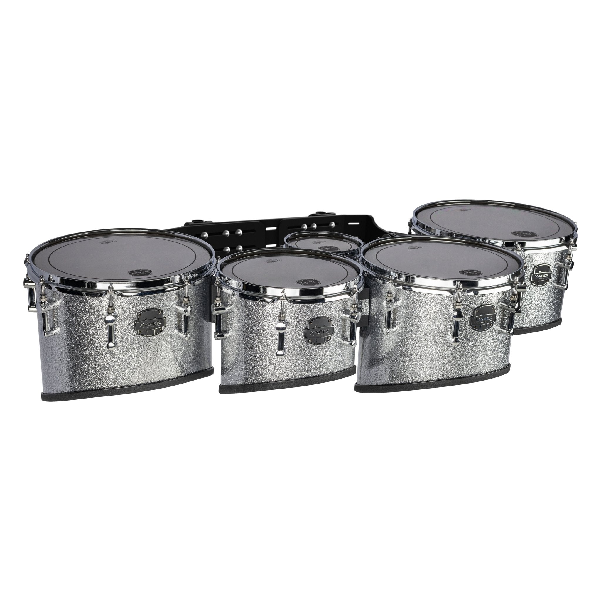 Mapex Quantum Mark II Classic Cut Quint Marching Tenor Set - 6"/10"/12"/13"/14" - Diamond Dazzle - Image 1