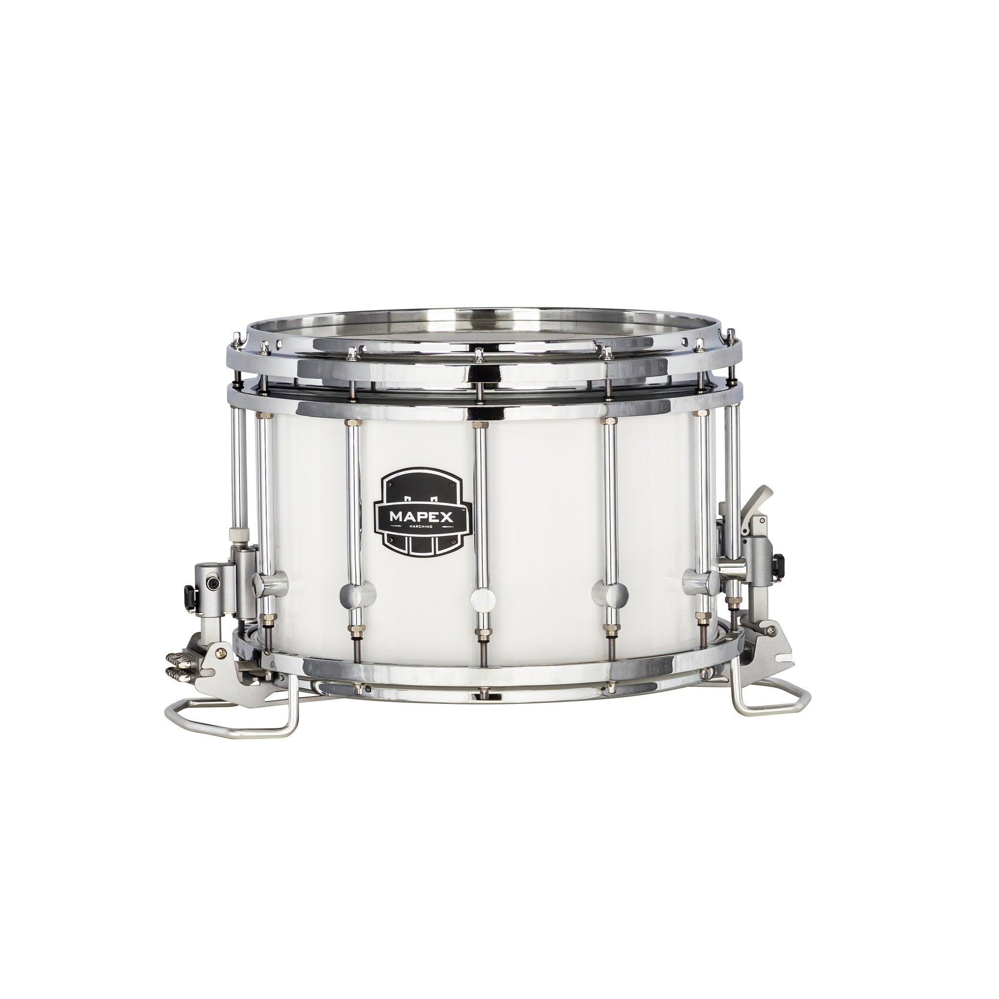 Mapex Quantum MkII Agility 14x10 Snare Drum, Chrome HW, Gloss White QANX1410S-SW-CC
