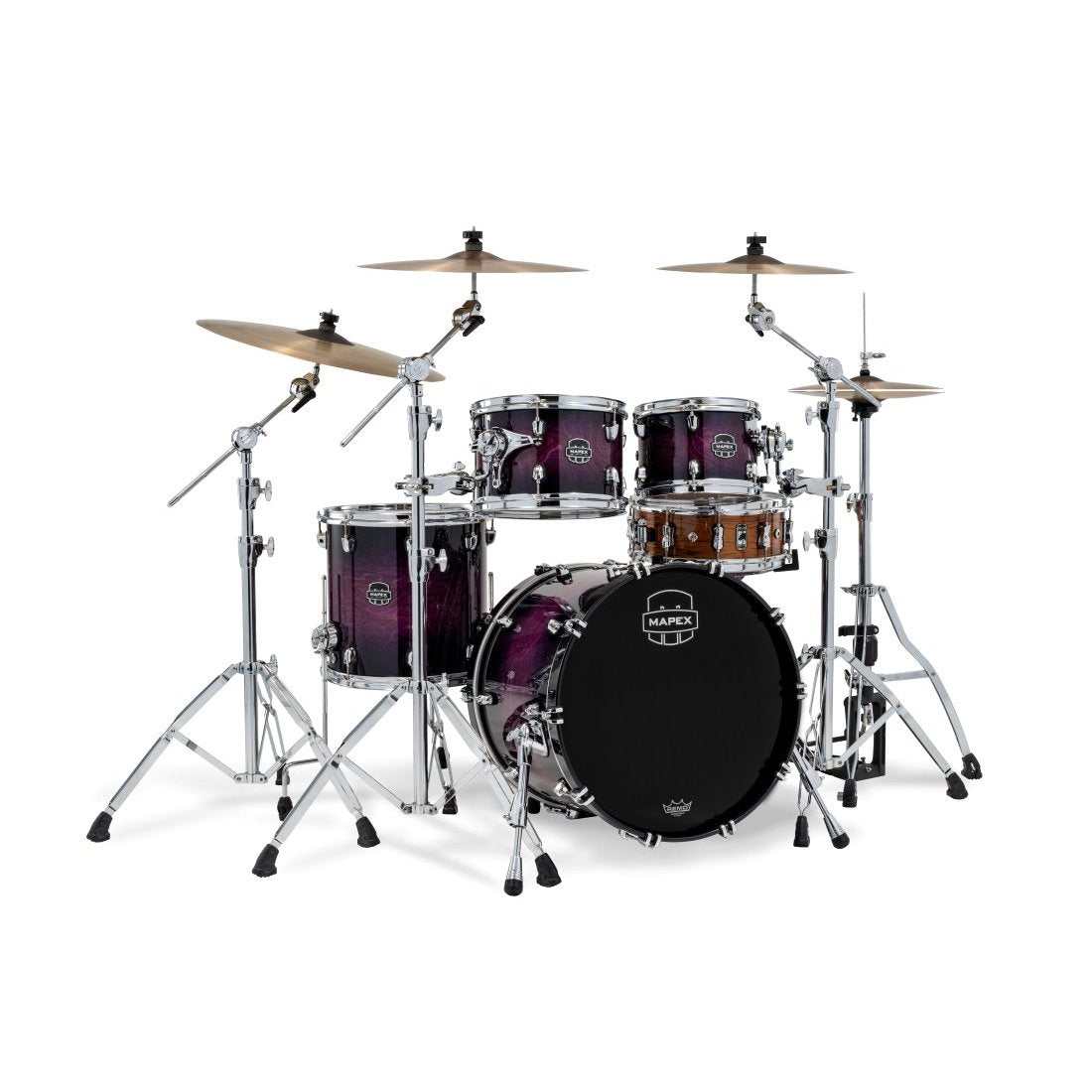 Mapex Saturn VI Fusion 4 Piece Shell Pack Royal Purple Burst