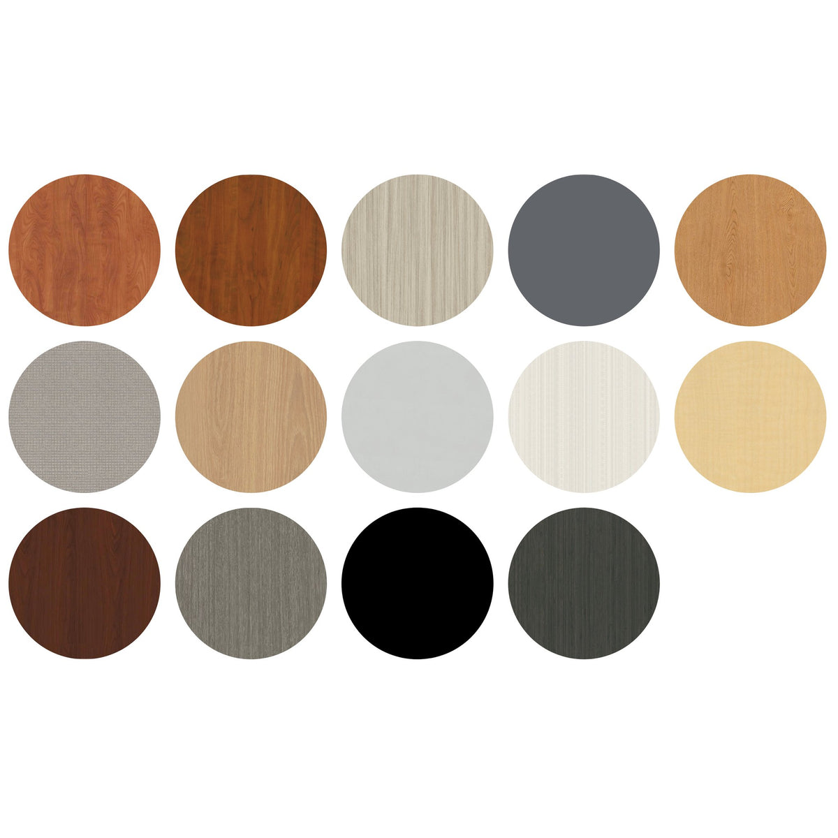 Grid of additional finish and color swatches available for this product