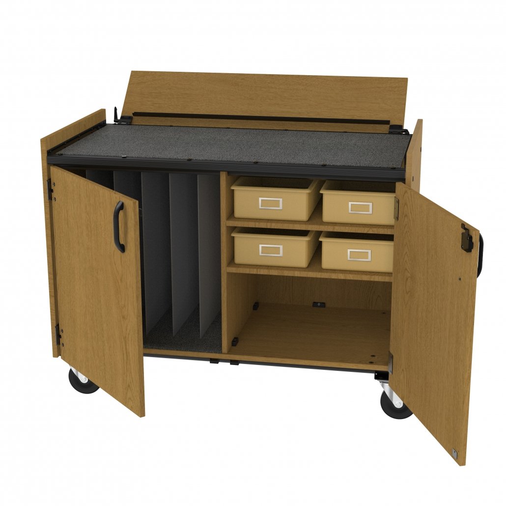 Marco Mobile Cymbal Cart - Solar Oak Finish