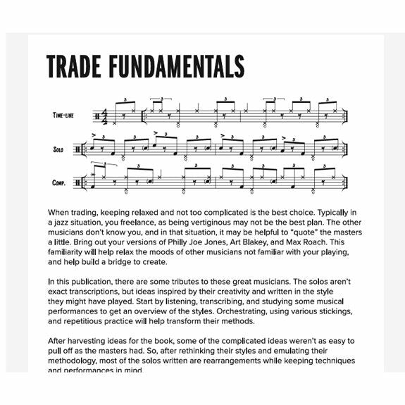 Marcy-Trading Two-Bar Fours in a Contemporary Time Space (Online Video/Audio Access Included)
