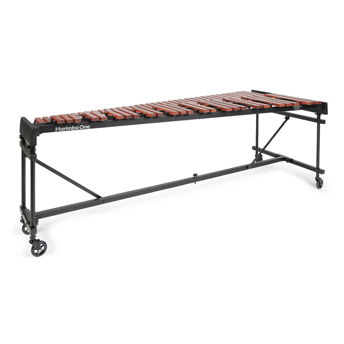 Marimba One 5.0 Octave Educational Series Padouk Practice Marimba Front Angle