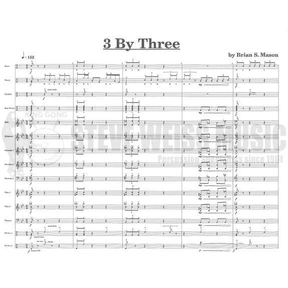 Mason-3 by Three (SP)-Drumline/B/2V/X/2M/5T/P