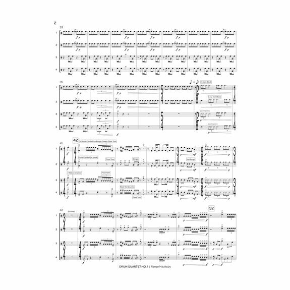 Maultsby-Drum Quartet No. 1 (SP)-P