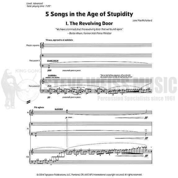 McFarland-5 Songs in the Age of Stupidity (SP)-V/Cro./X/ M/P