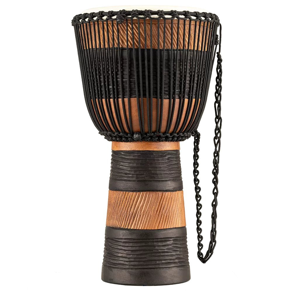 Meinl 12" Large African Style Rope Tuned Djembe Side