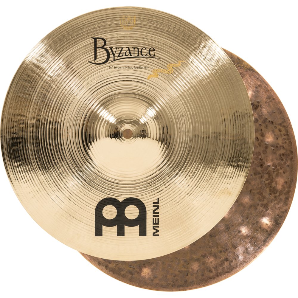 Meinl 14" Byzance Brilliant Serpents Hi-Hat Cymbals - Image 10