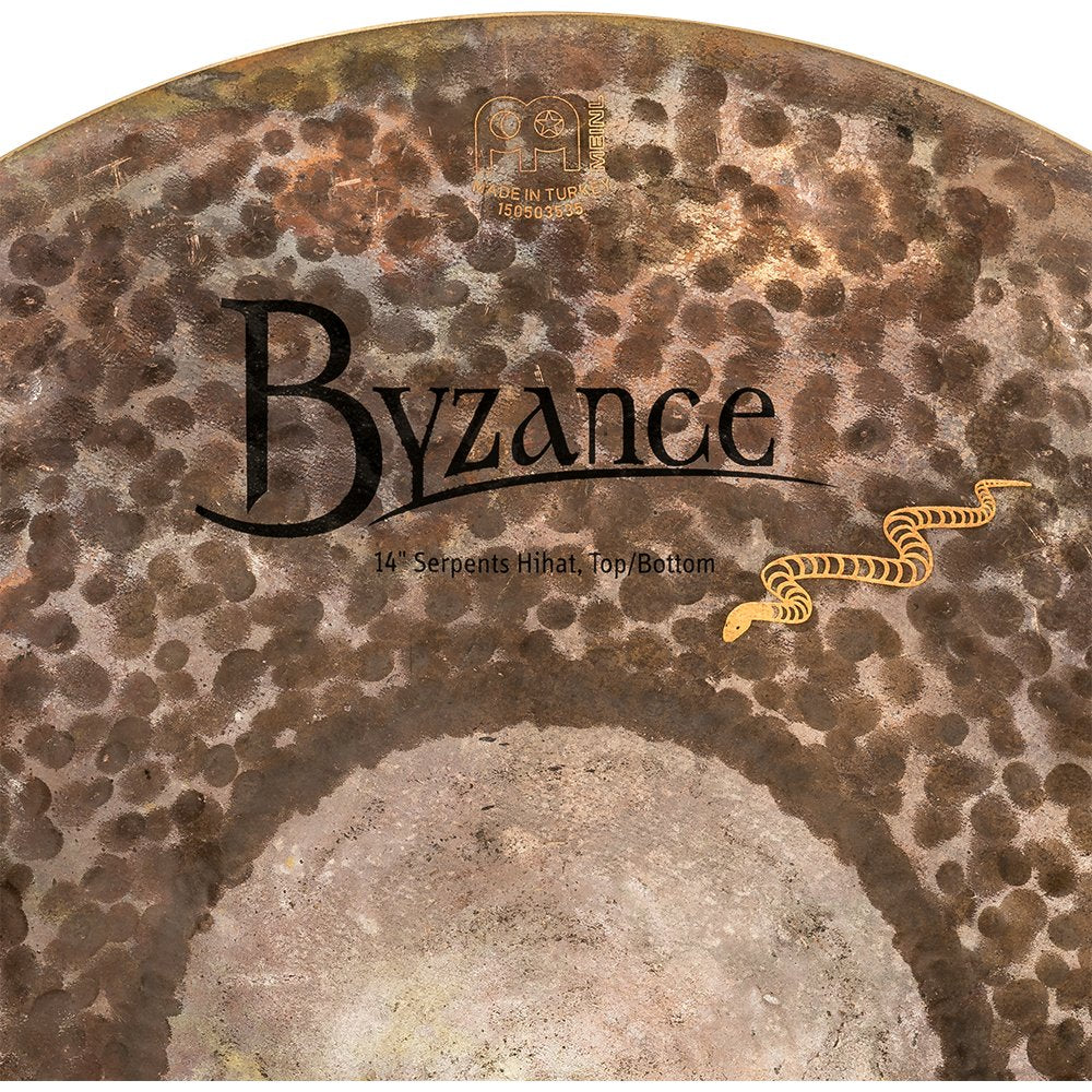 Meinl 14" Byzance Brilliant Serpents Hi-Hat Cymbals - Image 9