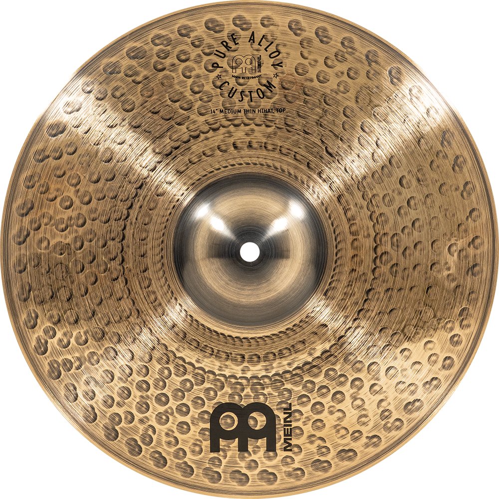 Meinl 14" Pure Alloy Custom Medium Thin Hi-Hat Cymbals - Image 4