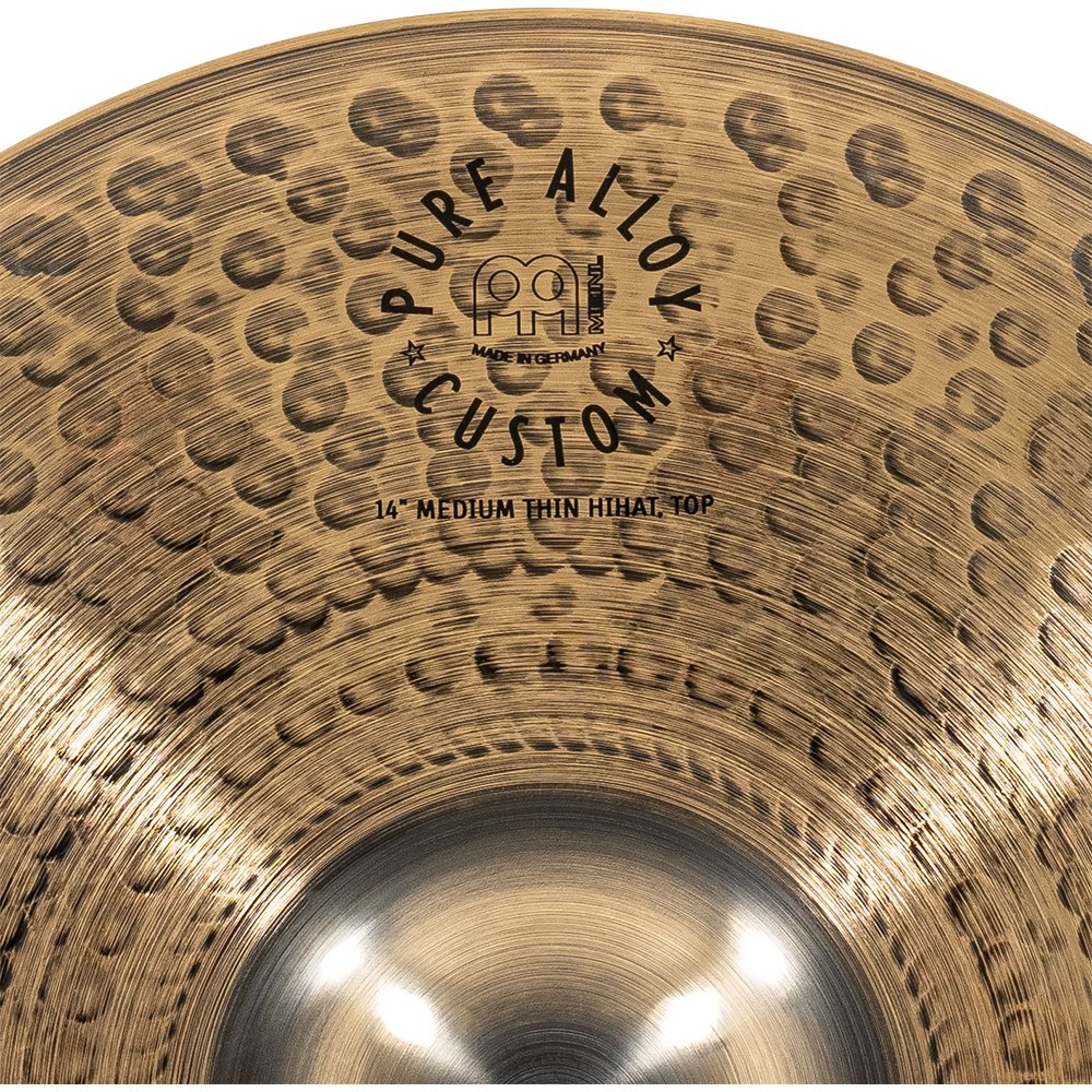 Meinl 14" Pure Alloy Custom Medium Thin Hi-Hat Cymbals - Image 6