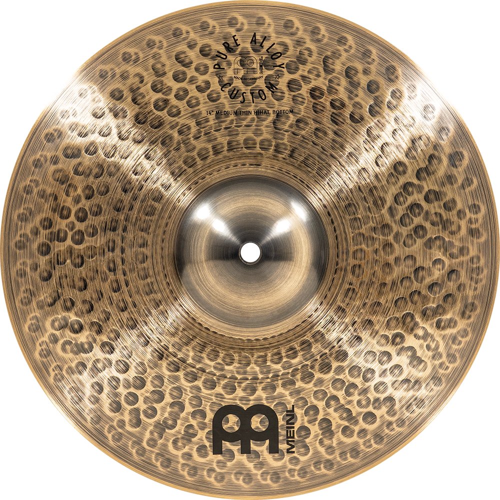 Meinl 14" Pure Alloy Custom Medium Thin Hi-Hat Cymbals - Image 7